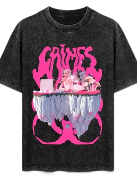 Grimes Radiation T-Shirt Classic Print Short Sleeve Shirt - Aliexpress - FashionsVida