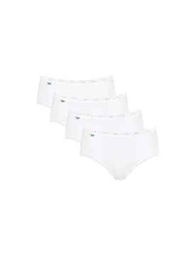 Midislip BASIC paquete de 4 unidades blanco blanco 42 - Sloggi - FashionsVida