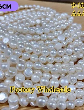 Mm AAA Flawless Premium Flat Button Bead Factory Wholesale Natural Freshwater Pearl Jewelry Make DIY Necklace Bracelet Gift - Aliexpress - FashionsVida