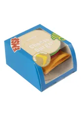 Pair Cheeseburger Cotton Socks Cheeseburger One Size - Multi Coloured - Size: One Size
