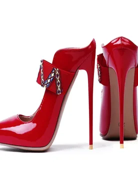 New Luxury Naked Pumps Women High Heels12cm Thin Heels Pointed Toe Patent Leather Woman Shoes Professional Shoes Size 47 - Aliexpress - FashionsVida