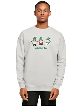 Sweat-shirt Christmas Santa Trio Light Asphalt 2XL