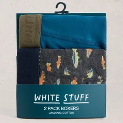 Hove Organic Boxers - Black - 2 Pairs