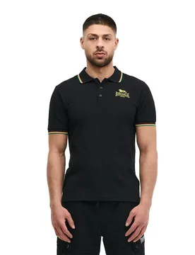 Polo à Manches Courtes Sounds Four Black / Rainbow 2XL - Lonsdale - FashionsVida