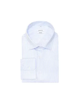 Camisa Regular Fit azul claro 45 - Seidensticker - FashionsVida