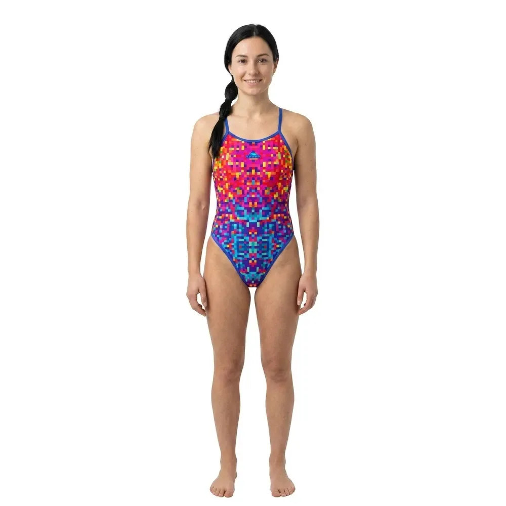 Pixels Revolution Swimsuit Multicolor 5XL Women - TURBO - FashionsVida
