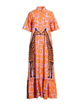 Vestido largo Mujer Naranja M,S Mujer