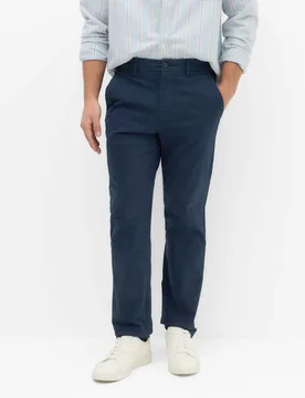 Pack Elasticated Waist Stretch Chinos Navy male - M&S - FashionsVida