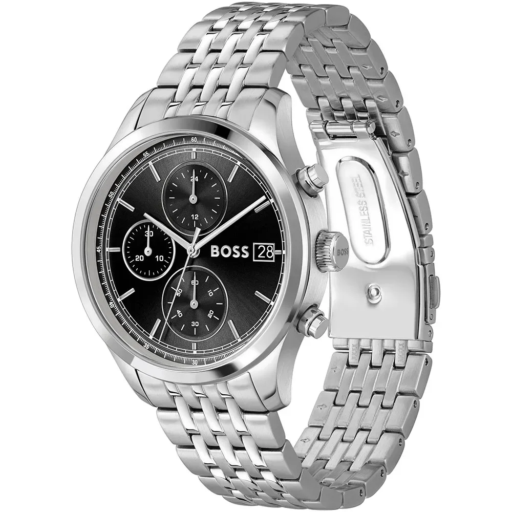 Orologio 151328 1mm Silver / Black One Size - BOSS - FashionsVida