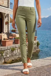 Womens 31'' Denim Stretch Jegging - Green - Size 18 Uk