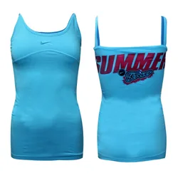 Summer Forever Girls Tank Top Casual Vest Blue 422970 440 Textile - Size X-Large