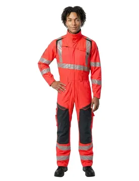 Combinaison Avec Poches Pour Genouillères Accelerate Safe 19519 Hi-Vis Red / Dark Navy M