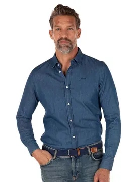 Camicia A Maniche Lunghe Rangitahi Blue L