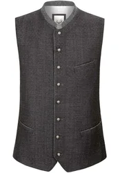 Trachtenweste Pino (grau, Gr. 44) von Classics für Herren, Oberteile, 75% Polyamid, 15% Viskose, 10% Wolle