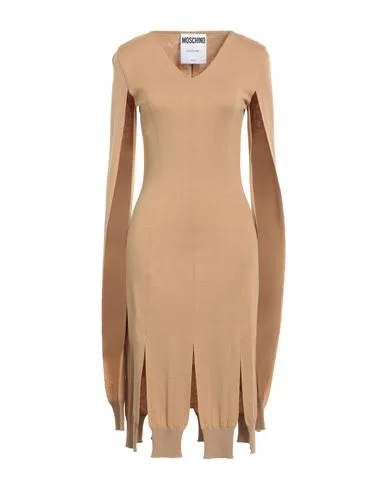Vestido midi Mujer Camel 36,38 Mujer - Moschino - FashionsVida