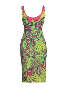 Vestido midi Mujer Verde lima 32,36 Mujer - Versace Jeans Couture - FashionsVida