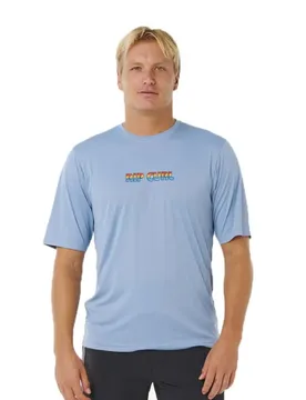Rash Guard Manches Courtes Icons Of Surflite Faded Denim XS