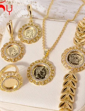 Luxury Zircon Jewelry Set Women Italian Necklace Earrings Bracelet Ring 4pcs Set Wedding Party Accessories Valentines Day Gift - Aliexpress - FashionsVida