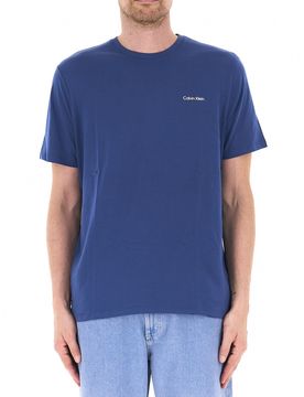 T-shirt girocollo BLU L