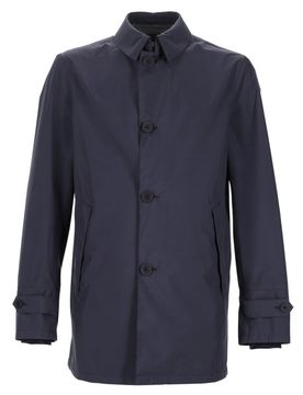 Men's Giacca Impermeabile Con Colletto