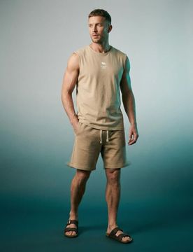 Canottiera in cotone - beige