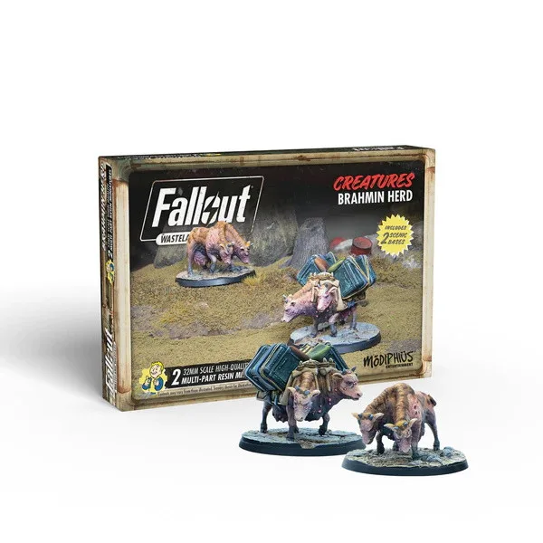 Fallout: Wasteland Warfare - Creatures: Brahmin Herd - Modiphius - FashionsVida