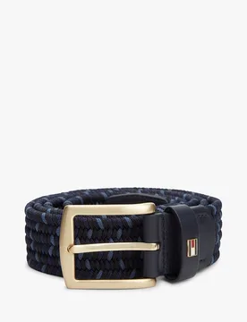 Cinturón de caballero trenzado con hebilla metálica - Tommy Hilfiger - FashionsVida