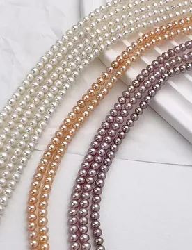 Mm 5A Unique Form Natural Freshwater Purple Pearl Near Round Flat Bead Women Jewelry Make DIY Necklace Bracelet Accessories - Aliexpress - FashionsVida