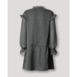Vestido corto de mujer con volantes