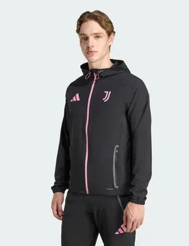 Juventus Giacca da viaggio Tiro 25 Competition Vis Tech S Black / Bliss Pink - Adidas - FashionsVida