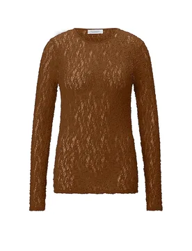Maglietta a maniche lunghe marrone S - Richroyal - FashionsVida