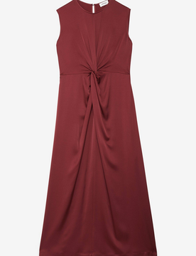 Abito con nodo donna merlot