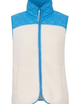 Oxmo Chaleco 'Betty' azul / blanco