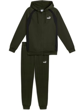 Hooded poly chándal hombre Verde (S)