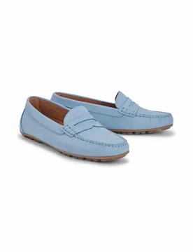 Super-Soft Mokassin - Hellblau - female - Size: 39 - Avena - FashionsVida