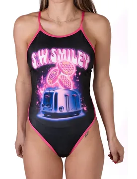 S.w.smiley Concrete Canvas Toaster Swimsuit Multicolor S Women - OTSO - FashionsVida