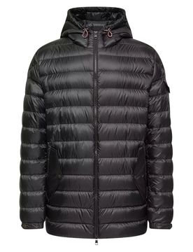 Men's Mini Ripstop-Lined Hooded Jacket with Adjustable Hood & Drawstring Hem