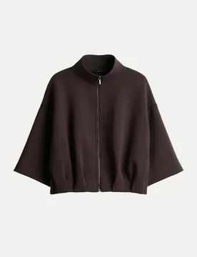 Sweatjacke Sweat Galtos Braun 40 - Opus - FashionsVida
