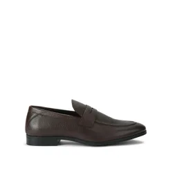 Mens Leather Freddy Loafers - Brown - Size Uk 11