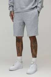 Herren Tall Basic Slim Fit Jersey Shorts Grey Marl Größe Small