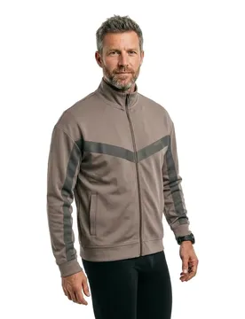 Hugo Sweat-shirt à Zip Darti 10249830 Red Light / Pastel Brown M