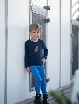 Kinder Langarmshirt MIA dunkelblau 134/140