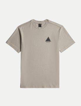 T-Shirt mit Logo Beige XXL