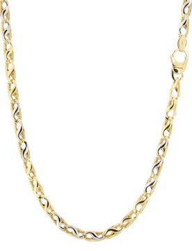 Collana Uomo Oro Giallo Bianco GL100482