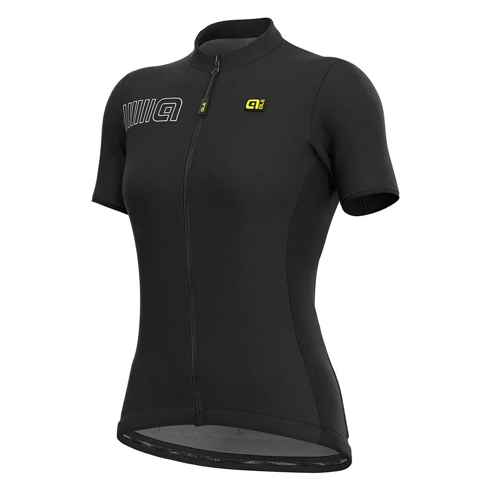 Maglia A Maniche Corte Solid Color Block Black - Ale - FashionsVida