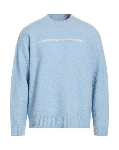 Pullover Hombre Azul celeste S Hombre - Emporio armani - FashionsVida