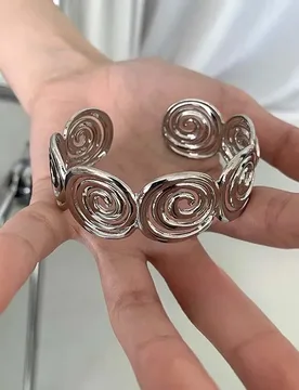 Y2K Punk Gothic Geometric Spiral Arm Bracelet for Women Men Vintage Metal Open Adjustable Cuff Bangles Party Jewelry Gift - Aliexpress - FashionsVida