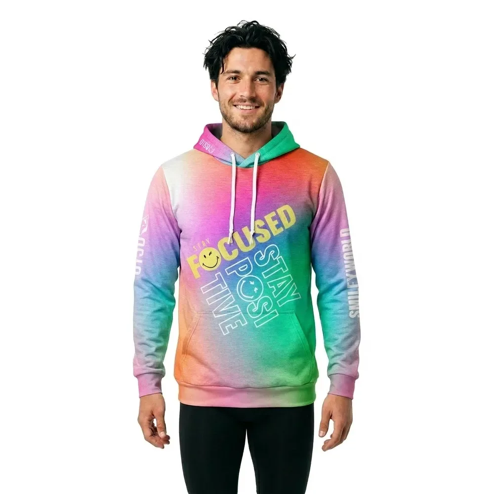 Felpa Con Cappuccio Smileyworld Stay Focused Multicolour 2XS - OTSO - FashionsVida