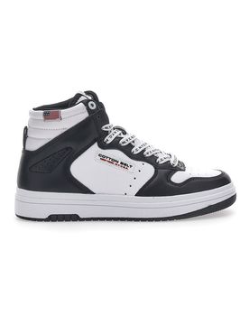 Sneakers Mid Cut Nere-Bianche Scottie 39