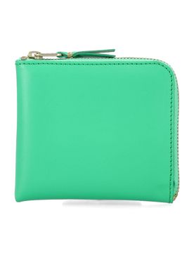 Comme Des Garçons Wallet Mini Zip-Around Leather Wallet